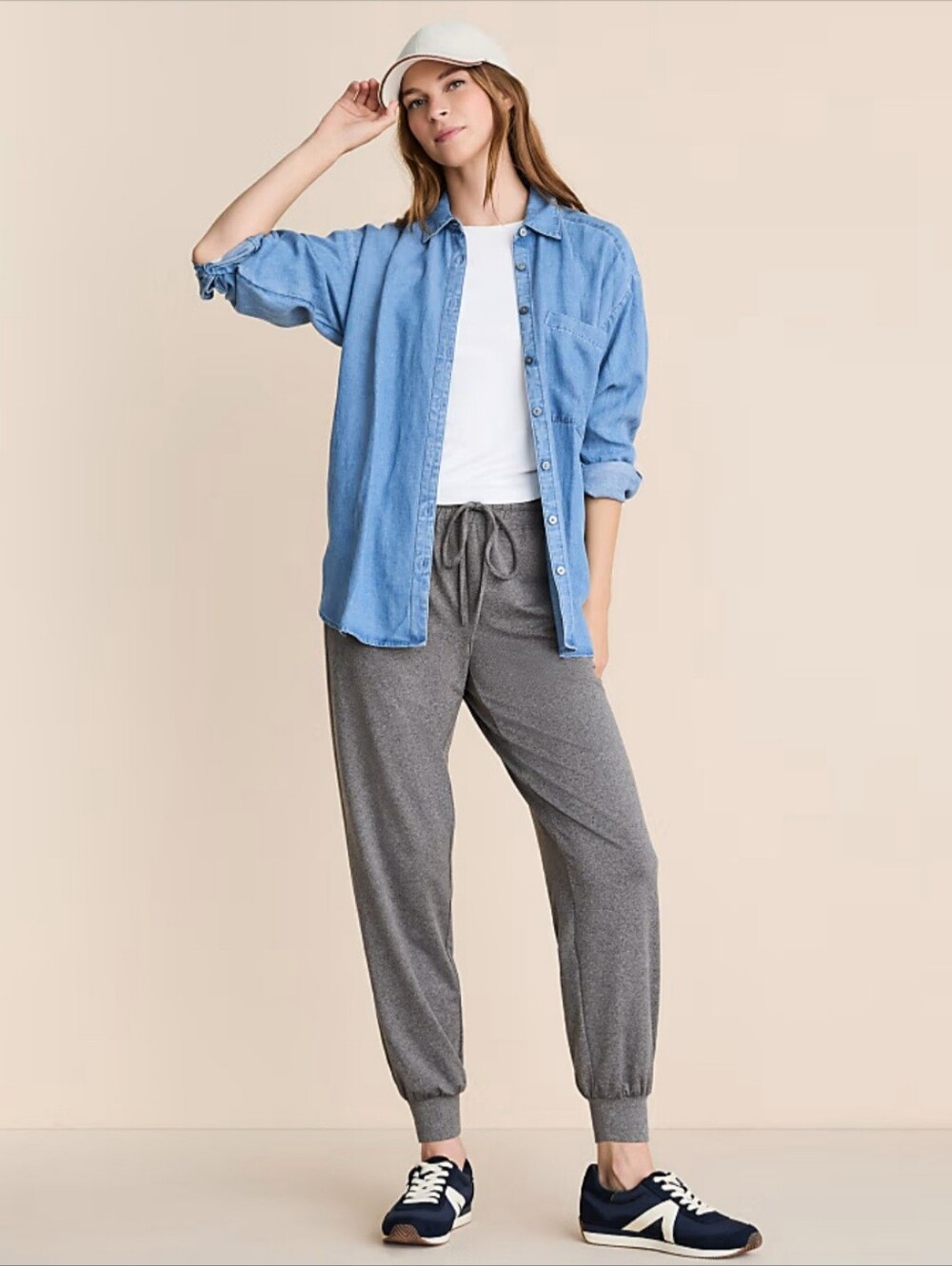 NWT Loft Lou & Grey Heathered Brushedsoft Joggers Size Medium